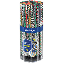 Карандаш ч/г Berlingo "Arcade" HB, круглый, черное дерево, заточен фото Карандаш ч/г Berlingo "Arcade" HB, круглый, черное дерево, заточен