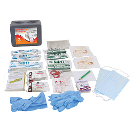 Аптечка первой помощи автомобильная Виталфарм по приказу № 260н (пластиковый футляр, 54054)