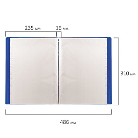 Папка 20 вкладышей STAFF, синяя, 0,5 мм, 225692 фото Папка 20 вкладышей STAFF, синяя, 0,5 мм, 225692
