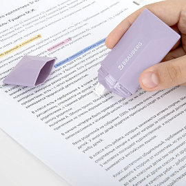 Корректирующая лента BRAUBERG "EXCLUSIVE", 5 мм х 6 м, ассорти, блистер, 273022, Код 1C