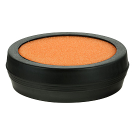 Подушка увлажняющая СТАММ, с губкой, круглая, черная