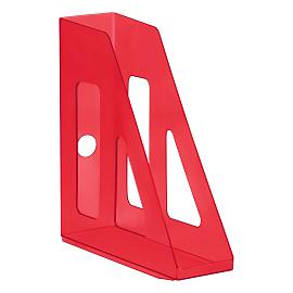 Лоток для бумаг вертикальный СТАММ "Актив", розовый