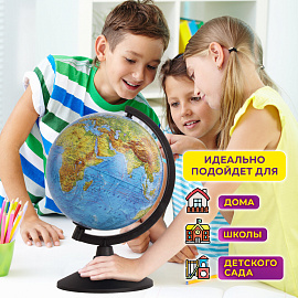 Глобус Globen Классик физико-политический 21 см с подсветкой