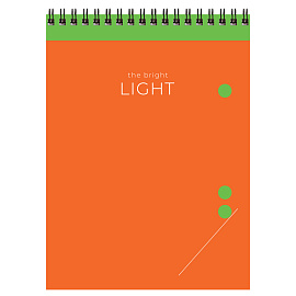 Блокнот А5 80л. на гребне BG "Bright light