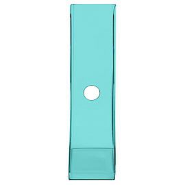 Лоток для бумаг вертикальный СТАММ "Актив", тонированный мятный, ширина 70мм