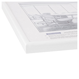 Рамка ПВХ 21*30см, OfficeSpace, небьющееся стекло, белая