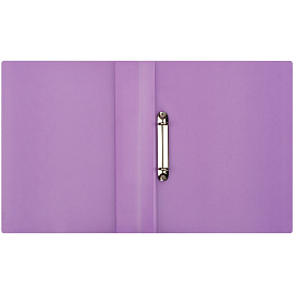 Папка на 2 кольцах СТАММ "Кристалл" А4, 40мм, 700мкм, пластик, фиолетовая фото Папка на 2 кольцах СТАММ "Кристалл" А4, 40мм, 700мкм, пластик, фиолетовая