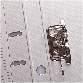 Папка-регистратор OfficeSpace, 50мм, мрамор, черная, нижний метал. кант фото Папка-регистратор OfficeSpace, 50мм, мрамор, черная, нижний метал. кант