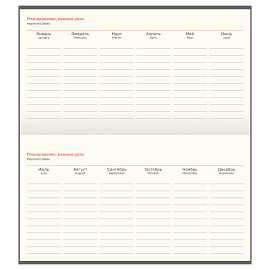 Еженедельник недатированный, 64л., мягкий переплет, кожзам, BG "Waltz.Blue", цветной срез