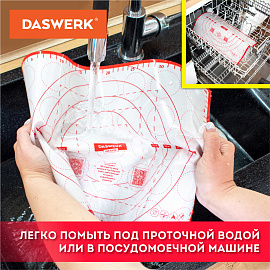 Коврик силиконовый для раскатки/запекания 30х40 см, красный, DASWERK (ДАСВЕРК), 608424 фото Коврик силиконовый для раскатки/запекания 30х40 см, красный, DASWERK (ДАСВЕРК), 608424