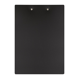 Планшет с зажимом СТАММ А4, 1000 мкм, пластик, черный фото Планшет с зажимом СТАММ А4, 1000 мкм, пластик, черный