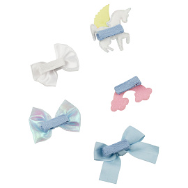 Заколки для волос MESHU, с топпером, синие, 5шт., 3,5см, европодвес фото Заколки для волос MESHU, с топпером, синие, 5шт., 3,5см, европодвес