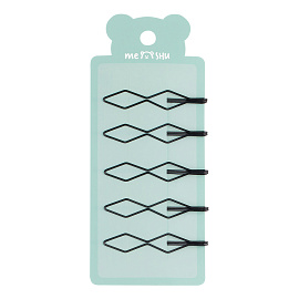 Заколки для волос MESHU, невидимки фигурные, 5шт., 6см, европодвес фото Заколки для волос MESHU, невидимки фигурные, 5шт., 6см, европодвес