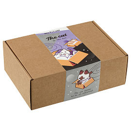 Набор канцелярских принадлежностей подарочный MESHU "Cat in box", 35 предметов фото Набор канцелярских принадлежностей подарочный MESHU "Cat in box", 35 предметов