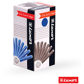 Картриджи чернильные Luxor синие, 6шт., картонная коробка фото Картриджи чернильные Luxor синие, 6шт., картонная коробка