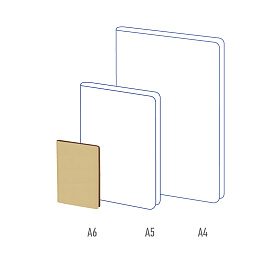 Записная книжка А6 80л., кожзам, Berlingo "Fuze", цветной срез, бежевый