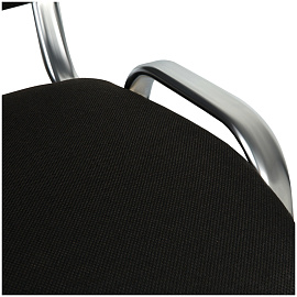 Стул Helmi HL-F01 "Изо", каркас хром, обивка ткань черная