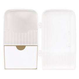 Настольная подставка MESHU "Fridge", 3 отделения, пластиковая, молочная фото Настольная подставка MESHU "Fridge", 3 отделения, пластиковая, молочная