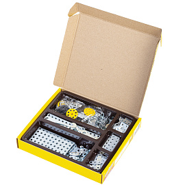 Конструктор металлический ЮНЛАНДИЯ "Для уроков труда №2", развивающий, 290 элементов, 104680 фото Конструктор металлический ЮНЛАНДИЯ "Для уроков труда №2", развивающий, 290 элементов, 104680