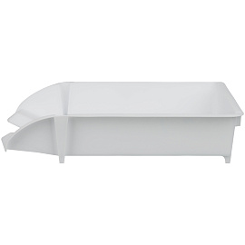 Лоток для бумаг горизонтальный СТАММ "Лидер", белый фото Лоток для бумаг горизонтальный СТАММ "Лидер", белый