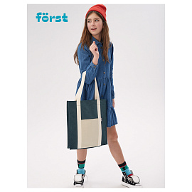 Сумка-шоппер Forst "Mist" 40*35*8см, 1 отделение, 1 карман, вельветовая на кнопке