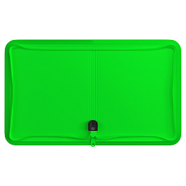Папка на молнии Berlingo "Your Way" А5+, 600мкм, зеленый неон
