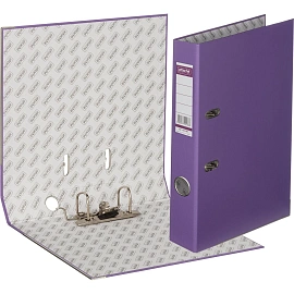 Папка-регистратор Bantex (Attache Selection) Economy Plus 50 мм фиолетовая бумвинил/бумага с защитным уголком