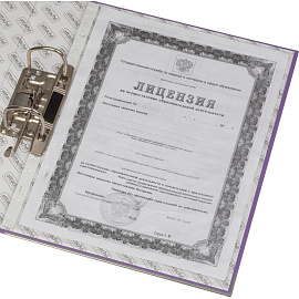 Папка-регистратор Bantex (Attache Selection) Economy Plus 50 мм фиолетовая бумвинил/бумага с защитным уголком