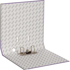 Папка-регистратор Bantex (Attache Selection) Economy Plus 50 мм фиолетовая бумвинил/бумага с защитным уголком