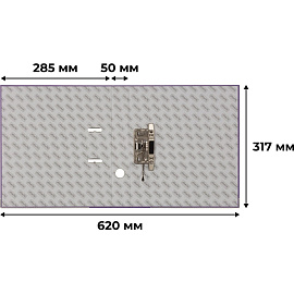 Папка-регистратор Bantex (Attache Selection) Economy Plus 50 мм фиолетовая бумвинил/бумага с защитным уголком