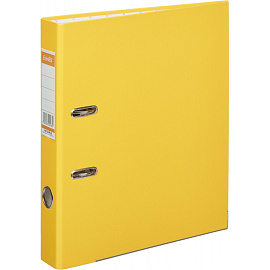 Папка-регистратор Bantex (Attache Selection) Economy Plus 50 мм жёлтая бумвинил/бумага с защитным уголком