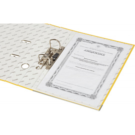 Папка-регистратор Bantex (Attache Selection) Economy Plus 50 мм жёлтая бумвинил/бумага с защитным уголком