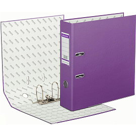 Папка-регистратор Bantex (Attache Selection) Economy Plus 80 мм фиолетовая бумвинил/бумага