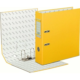 Папка-регистратор Bantex (Attache Selection) Economy Plus 80 мм жёлтая бумвинил/бумага с защитным уголком