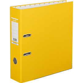 Папка-регистратор Bantex (Attache Selection) Economy Plus 80 мм жёлтая бумвинил/бумага с защитным уголком