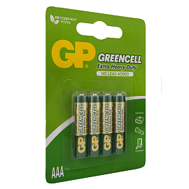 Батарейка GP Greencell AAA (R03) 24S солевая Цена за 1 батарейку фото Батарейка GP Greencell AAA (R03) 24S солевая Цена за 1 батарейку