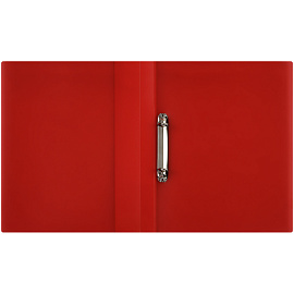 Папка на 2 кольцах СТАММ "Кристалл" А4, 40мм, 700мкм, пластик, красная фото Папка на 2 кольцах СТАММ "Кристалл" А4, 40мм, 700мкм, пластик, красная