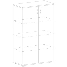 Шкаф для документов Рондо (береза, 804х450х1445 мм)