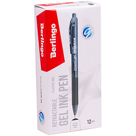 Ручка гелевая автоматическая Berlingo "Classic Gel" черная, 0,5мм, грип фото Ручка гелевая автоматическая Berlingo "Classic Gel" черная, 0,5мм, грип