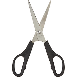 Ножницы 160 мм Выбор есть (Attache Economy) эконом с пластиковыми симметричными ручками черного цвета