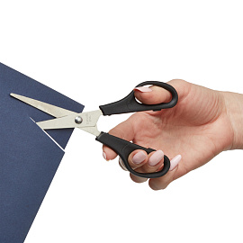 Ножницы 160 мм Выбор есть (Attache Economy) эконом с пластиковыми симметричными ручками черного цвета