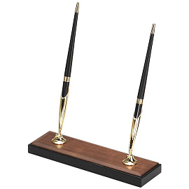 Набор настольный деревянный тёмный орех (8 предметов)