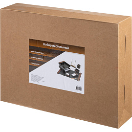 Набор настольный деревянный тёмный орех (8 предметов)