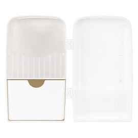 Настольная подставка MESHU "Fridge", 3 отделения, пластиковая, молочная фото Настольная подставка MESHU "Fridge", 3 отделения, пластиковая, молочная