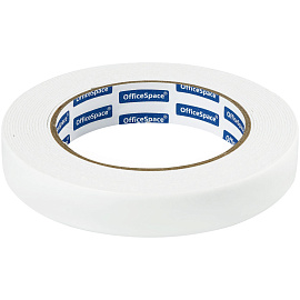 Клейкая лента двусторонняя OfficeSpace, 19мм*5м, на вспененной основе, 1мм фото Клейкая лента двусторонняя OfficeSpace, 19мм*5м, на вспененной основе, 1мм