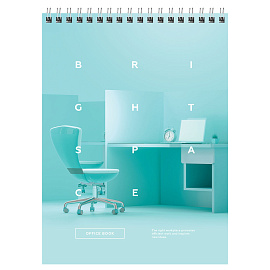 Блокнот А5 60л. на гребне BG "Office book