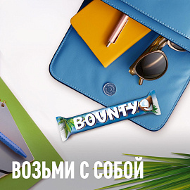 Шоколадный батончик Bounty 55 г, 409456