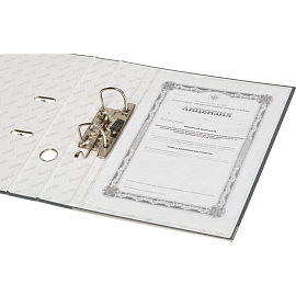 Папка-регистратор Bantex (Attache Selection) Economy Plus 50 мм серая бумвинил/бумага