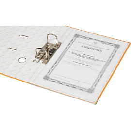 Папка-регистратор Bantex (Attache Selection) Economy Plus 50 мм оранжевая бумвинил/бумага с защитным уголком