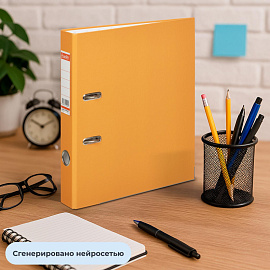 Папка-регистратор Bantex (Attache Selection) Economy Plus 50 мм оранжевая бумвинил/бумага с защитным уголком